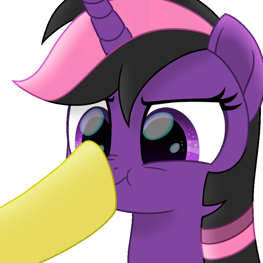 Misty being booped by Stormfall